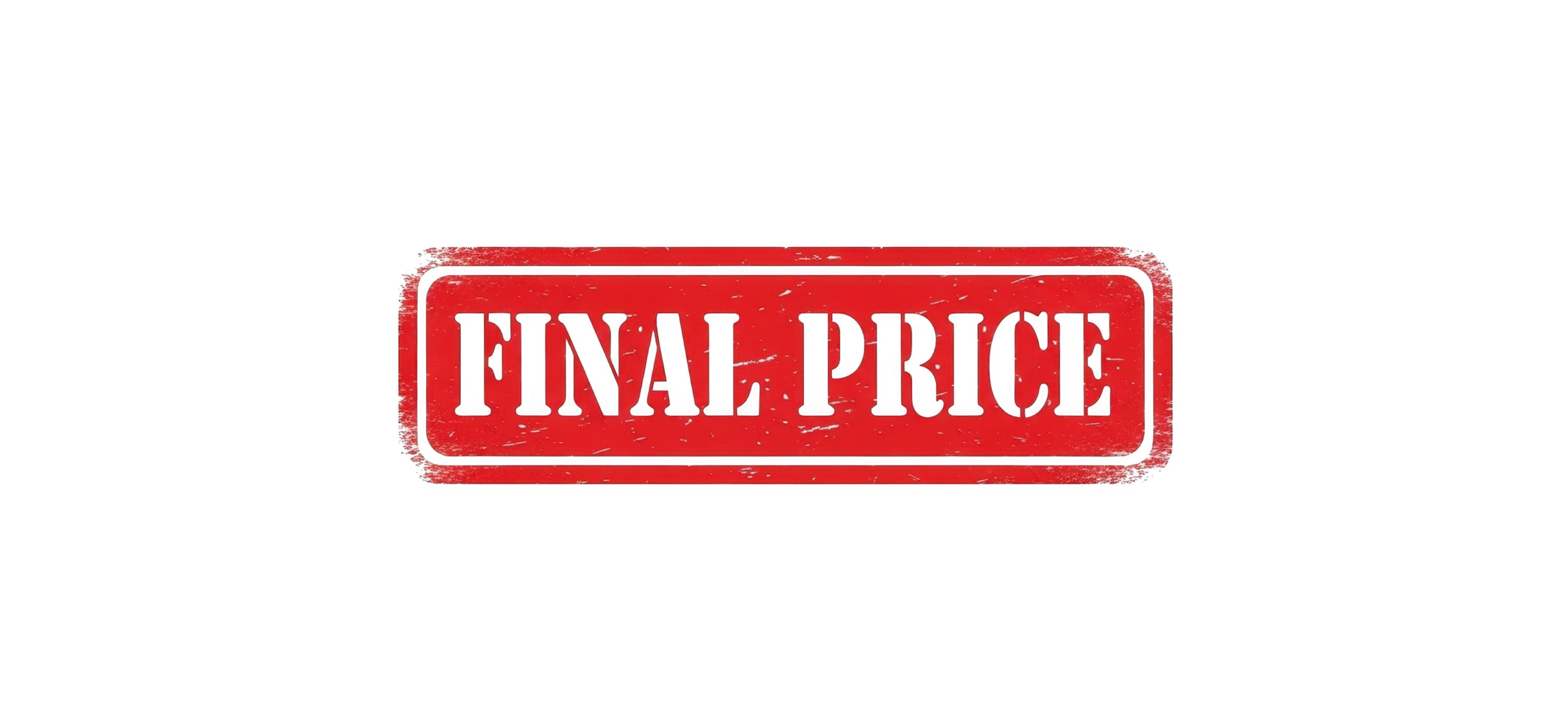 Red "Final Price" rubber stamp graphic