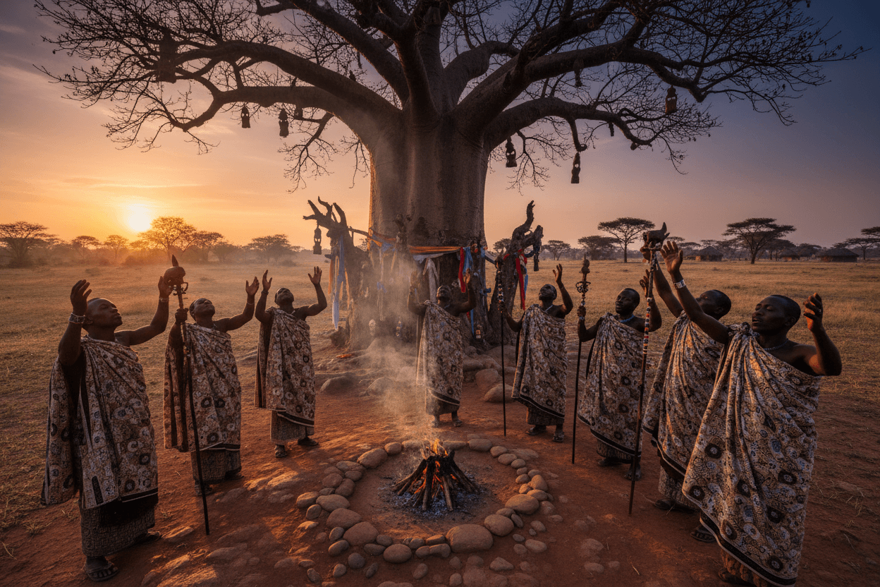 How is African traditaional religion different from Christianity